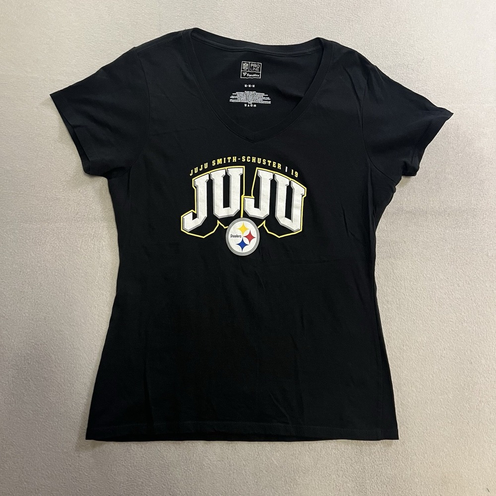 NFL Pro Line Fanatics T-Shirr Women's Medium Black Steelers JUJU Smith Schuster